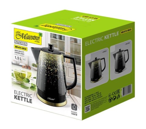 Ceramiczny czajnik elektryczny 1,5l 1500W MR-074-GOLD Ceramiczny czajnik elektryczny 1,5l 1500W MR-074-GOLD