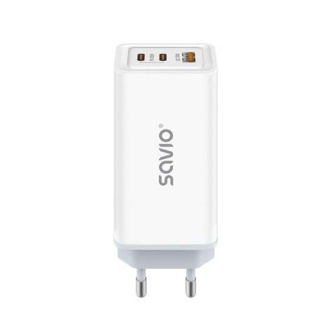 Ładowarka sieciowa 65W GaN LA-07 z kablem USB-A-USB typ C 1m, biała Ładowarka sieciowa 65W GaN LA-07 z kablem USB-A-USB typ C 1m, biała