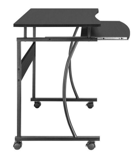 Biurko komputerowe mobilne Techly 600x480mm czarne Biurko komputerowe mobilne Techly 600x480mm czarne