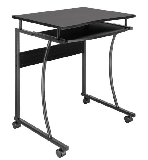 Biurko komputerowe mobilne Techly 600x480mm czarne Biurko komputerowe mobilne Techly 600x480mm czarne
