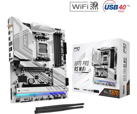 Płyta główna X870 PRO RS WIFI AM5 4DDR5 M.2 ATX Płyta główna X870 PRO RS WIFI AM5 4DDR5 M.2 ATX