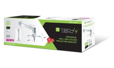 Uchwyt ścienno-sufitowy do projektora 43-65cm, 20kg Uchwyt ścienno-sufitowy do projektora 43-65cm, 20kg