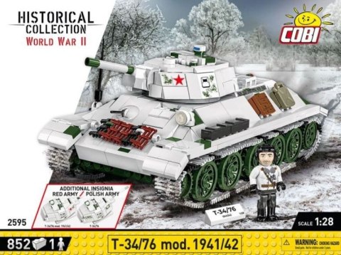Klocki Czołg T34-76 model 1941-42 852 elementów Klocki Czołg T34-76 model 1941-42 852 elementów