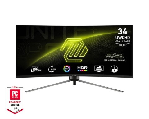 Monitor 34 cale MAG 345CQR LED/WQHD/Curved/180Hz/czarny Monitor 34 cale MAG 345CQR LED/WQHD/Curved/180Hz/czarny
