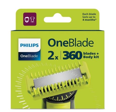 Akcesoria do OneBlade 360 2 sztuki QP624/50 Akcesoria do OneBlade 360 2 sztuki QP624/50