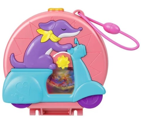 Figurki Polly Pocket Zestaw kompaktowy, Skuter Pieska Figurki Polly Pocket Zestaw kompaktowy, Skuter Pieska