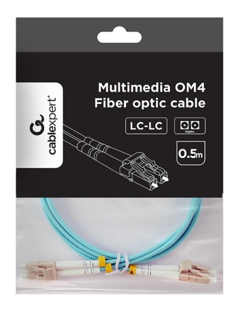 Kabel światłowodowy wielomodowy duplex OM4 50/125,LC/LC,30m Kabel światłowodowy wielomodowy duplex OM4 50/125,LC/LC,30m
