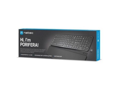 Klawiatura Porifera US bezprzewodowa Bluetooth + 2.4GHZ Klawiatura Porifera US bezprzewodowa Bluetooth + 2.4GHZ