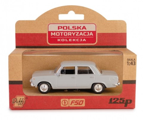 Pojazd PRL Fiat 125p popielaty Pojazd PRL Fiat 125p popielaty
