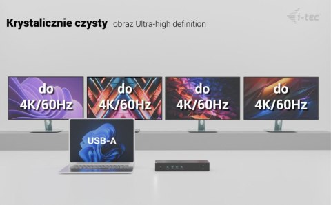Stacja dokująca Universal 5x 4K/60Hz Display Power Delivery 100W Stacja dokująca Universal 5x 4K/60Hz Display Power Delivery 100W
