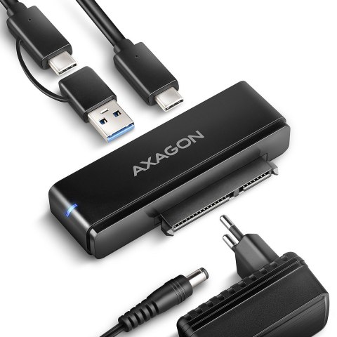 ADSA-FPX Adapter USB-C 10Gbps SATA 6G 2.5"/3.5" SSD/HDD FASTPORT X, w tym zasilacz, 60cm USB-C/USB-A kabel ADSA-FPX Adapter USB-C 10Gbps SATA 6G 2.5"/3.5" SSD/HDD FASTPORT X, w tym zasilacz, 60cm USB-C/USB-A kabel