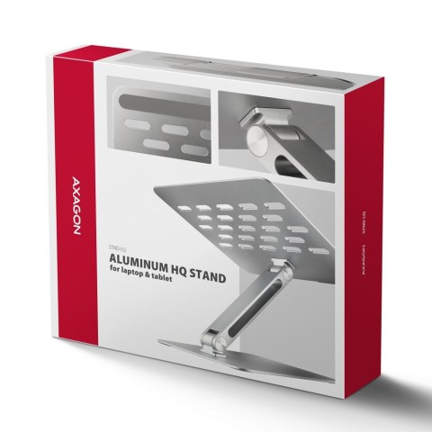 STND-LQ Podstawa do laptopów aluminiowa 10-16" cali, regulowane kąty nachylenia STND-LQ Podstawa do laptopów aluminiowa 10-16" cali, regulowane kąty nachylenia