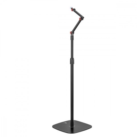 Stojak na mikrofon metalowy, MC-337 regulowana wysokość 626-1694 mm, 1 kg max Stojak na mikrofon metalowy, MC-337 regulowana wysokość 626-1694 mm, 1 kg max