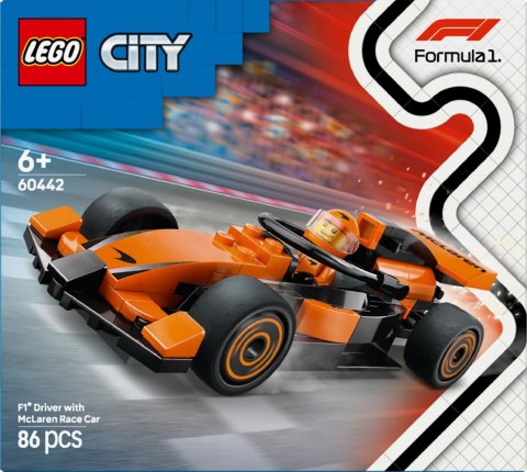 Klocki City 60442 F1 Kierowca i bolid McLaren Klocki City 60442 F1 Kierowca i bolid McLaren
