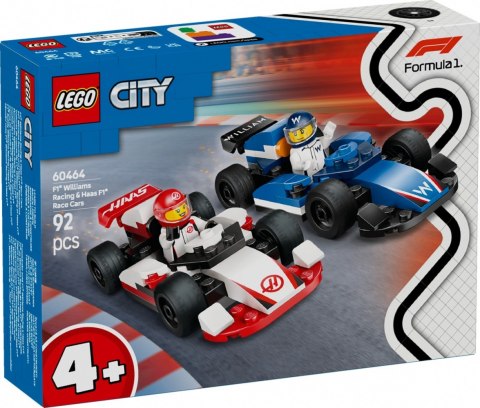 Klocki City 60464 F1 Bolidy Williams Racing i Haas F1 Klocki City 60464 F1 Bolidy Williams Racing i Haas F1
