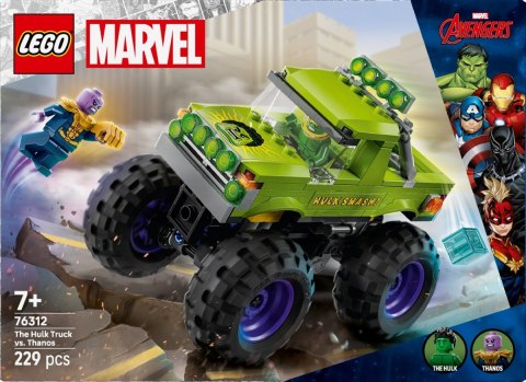 Klocki Super Heroes 76312 Monster truck Hulka kontra Thanos Klocki Super Heroes 76312 Monster truck Hulka kontra Thanos