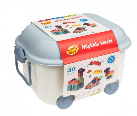 Klocki miękkie 80 elementów Klocki miękkie 80 elementów