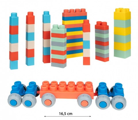 Klocki miękkie 80 elementów Klocki miękkie 80 elementów