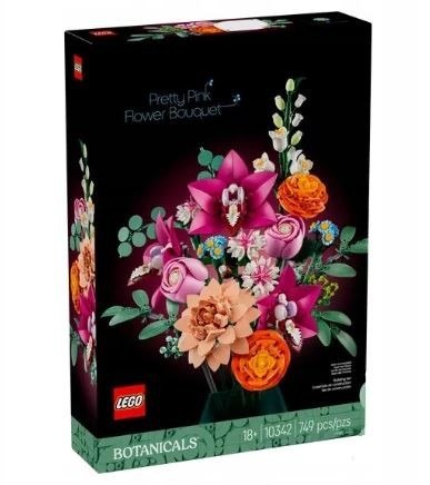 Klocki Botanicals 10342 Piękny bukiet różowych kwiatów Klocki Botanicals 10342 Piękny bukiet różowych kwiatów