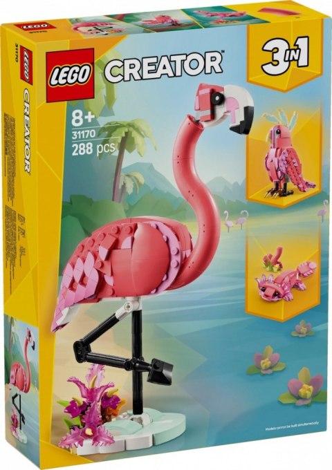 Klocki Creator 31170 Dzikie zwierzęta: różowy flaming Klocki Creator 31170 Dzikie zwierzęta: różowy flaming