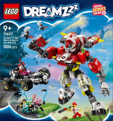 Klocki DREAMZzz 71497 Tygrysi mech Coopera i hot rod Zero Klocki DREAMZzz 71497 Tygrysi mech Coopera i hot rod Zero