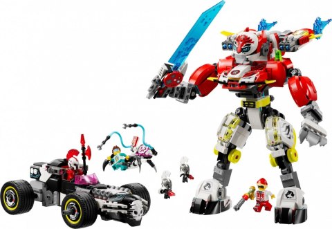 Klocki DREAMZzz 71497 Tygrysi mech Coopera i hot rod Zero Klocki DREAMZzz 71497 Tygrysi mech Coopera i hot rod Zero
