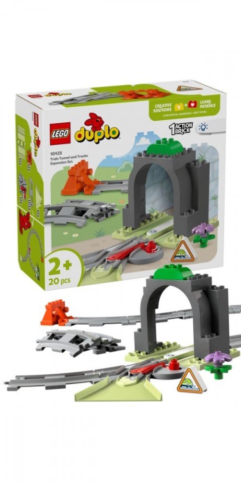Klocki DUPLO 10425 Tunel i tory kolejowe - zestaw rozszerzający Klocki DUPLO 10425 Tunel i tory kolejowe - zestaw rozszerzający