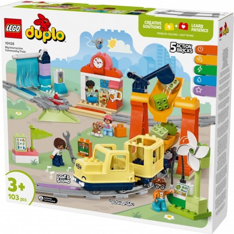 Klocki DUPLO 10428 Duży interaktywny pociąg miejski Klocki DUPLO 10428 Duży interaktywny pociąg miejski