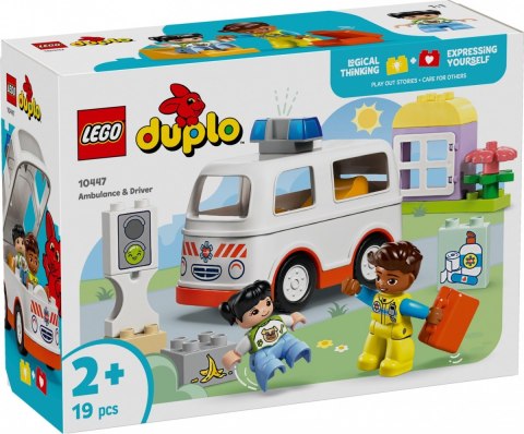 Klocki DUPLO 10447 Karetka z kierowcą Klocki DUPLO 10447 Karetka z kierowcą