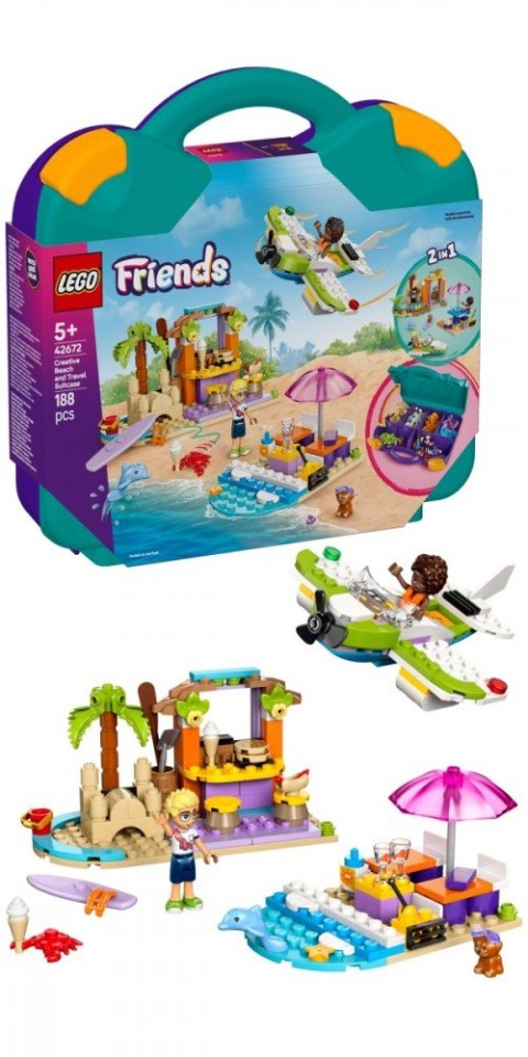 Klocki Friends 42672 Kreatywna walizka plażowa Klocki Friends 42672 Kreatywna walizka plażowa