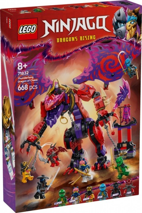 Klocki Ninjago 71832 Smok chaosu Kiełogrzmot Klocki Ninjago 71832 Smok chaosu Kiełogrzmot