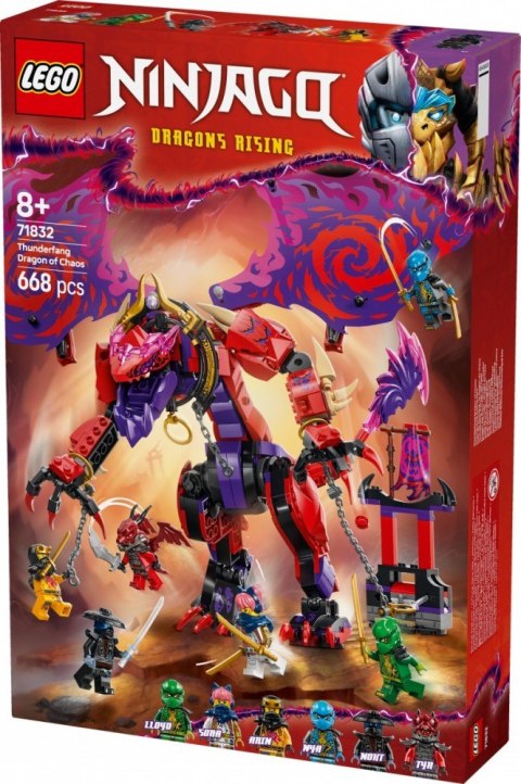 Klocki Ninjago 71832 Smok chaosu Kiełogrzmot Klocki Ninjago 71832 Smok chaosu Kiełogrzmot
