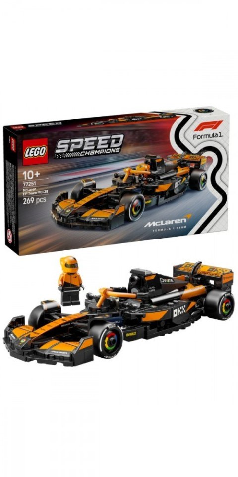 Klocki Speed Champions 77251 Bolid F1 McLaren Team MCL38 Klocki Speed Champions 77251 Bolid F1 McLaren Team MCL38