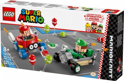 Klocki Super Mario 72034 Mario Kart - Baby Mario kontra Baby Luigi Klocki Super Mario 72034 Mario Kart - Baby Mario kontra Baby Luigi