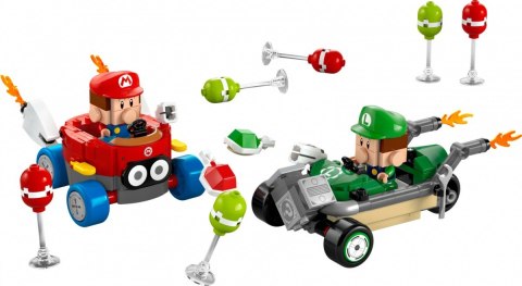 Klocki Super Mario 72034 Mario Kart - Baby Mario kontra Baby Luigi Klocki Super Mario 72034 Mario Kart - Baby Mario kontra Baby Luigi