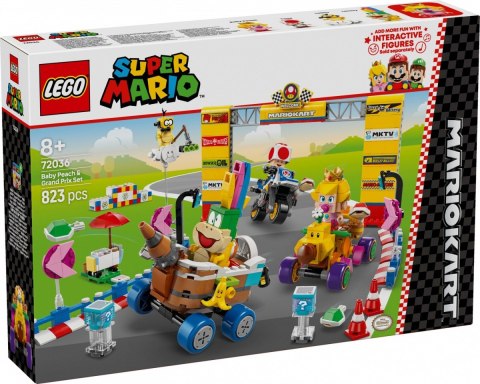 Klocki Super Mario 72036 Mario Kart - Zestaw Baby Peach i Grand Prix Klocki Super Mario 72036 Mario Kart - Zestaw Baby Peach i Grand Prix