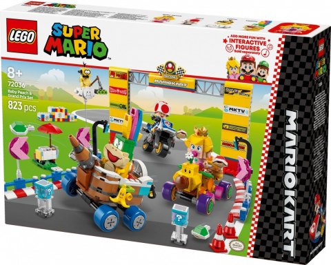 Klocki Super Mario 72036 Mario Kart - Zestaw Baby Peach i Grand Prix Klocki Super Mario 72036 Mario Kart - Zestaw Baby Peach i Grand Prix