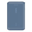 PowerBank BoostCharge 10k mAh 20w wbudowany kabel-C, port-C, niebieski