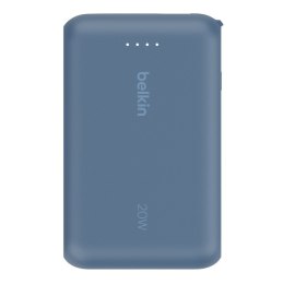 PowerBank BoostCharge 10k mAh 20w wbudowany kabel-C, port-C, niebieski