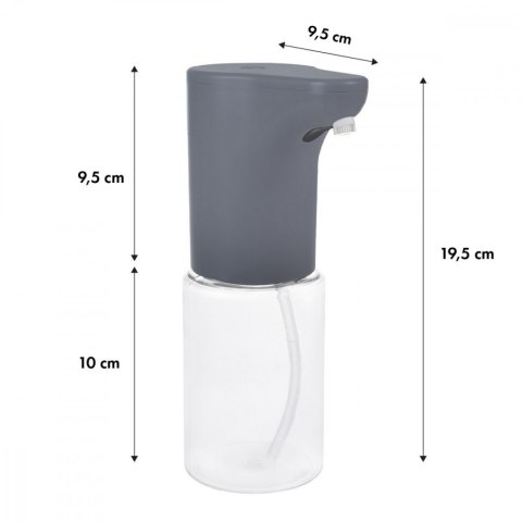 Bezdotykowy dozownik mydła, PR-540 GR Szary 300 ml, do środka do dezynfekcji, IPX4 Bezdotykowy dozownik mydła, PR-540 GR Szary 300 ml, do środka do dezynfekcji, IPX4
