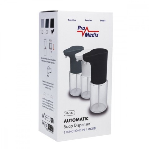 Bezdotykowy dozownik mydła PR-540B Czarny Bezdotykowy dozownik mydła PR-540B Czarny
