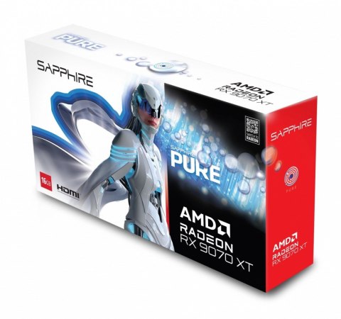 Karta graficzna Radeon RX 9070 XT PURE 16GB OC GDDR6 256bit 2DP/2HDMI Karta graficzna Radeon RX 9070 XT PURE 16GB OC GDDR6 256bit 2DP/2HDMI