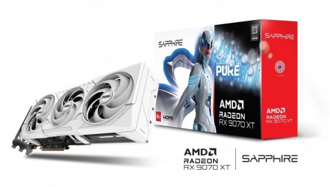 Karta graficzna Radeon RX 9070 XT PURE 16GB OC GDDR6 256bit 2DP/2HDMI Karta graficzna Radeon RX 9070 XT PURE 16GB OC GDDR6 256bit 2DP/2HDMI