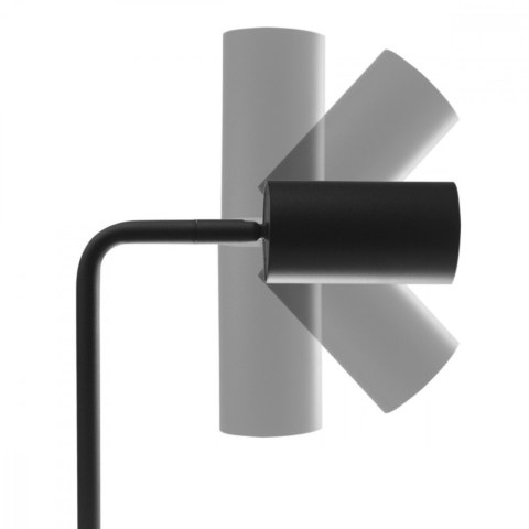 Lampka biurkowa GU10, z włącznikiem MCE370 B czarna, okrągła Lampka biurkowa GU10, z włącznikiem MCE370 B czarna, okrągła