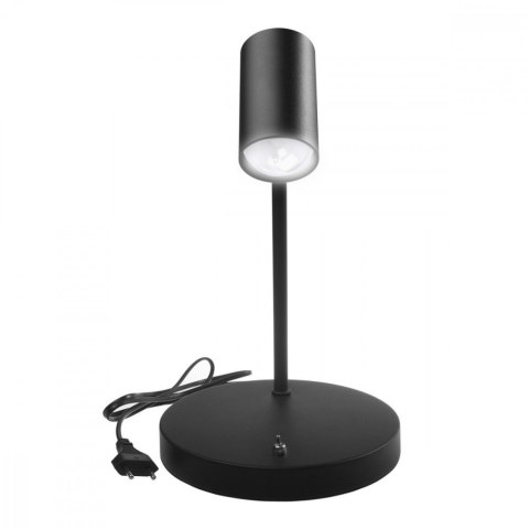 Lampka biurkowa GU10, z włącznikiem MCE370 B czarna, okrągła Lampka biurkowa GU10, z włącznikiem MCE370 B czarna, okrągła