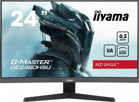 Monitor 24 cale GC2480HSU-B1,VA,180HZ,1500R,USBx2,0,5ms,300cd Monitor 24 cale GC2480HSU-B1,VA,180HZ,1500R,USBx2,0,5ms,300cd