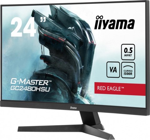 Monitor 24 cale GC2480HSU-B1,VA,180HZ,1500R,USBx2,0,5ms,300cd Monitor 24 cale GC2480HSU-B1,VA,180HZ,1500R,USBx2,0,5ms,300cd