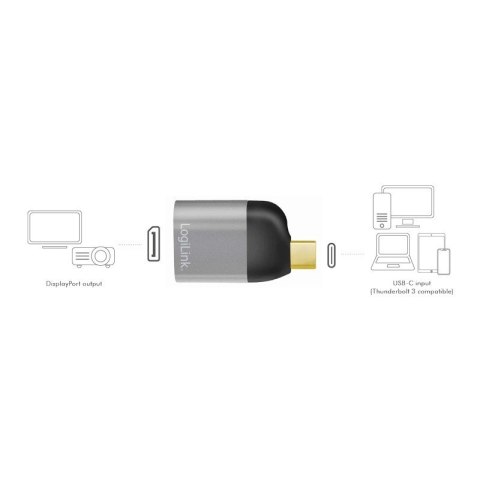 Adapter USB Type-C, do DP/F, 8K Adapter USB Type-C, do DP/F, 8K