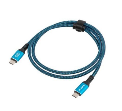 Kabel USB-C M/M USB4 1.5M 240W 60HZ czarno-niebieski Kabel USB-C M/M USB4 1.5M 240W 60HZ czarno-niebieski