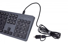 Klawiatura CK-400 przewodowa Czarno-szara